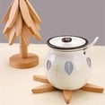 thumbnail image 3 of Wooden Trivets for Hot Dishes Tree Shape Trivet Set Coaster for Teapot Hot Pots, 3 of 4