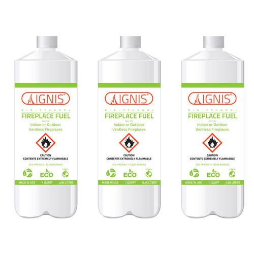 Ignis Products Bio Ethanol Fireplace Fuel (Set of 3) - Walmart.com