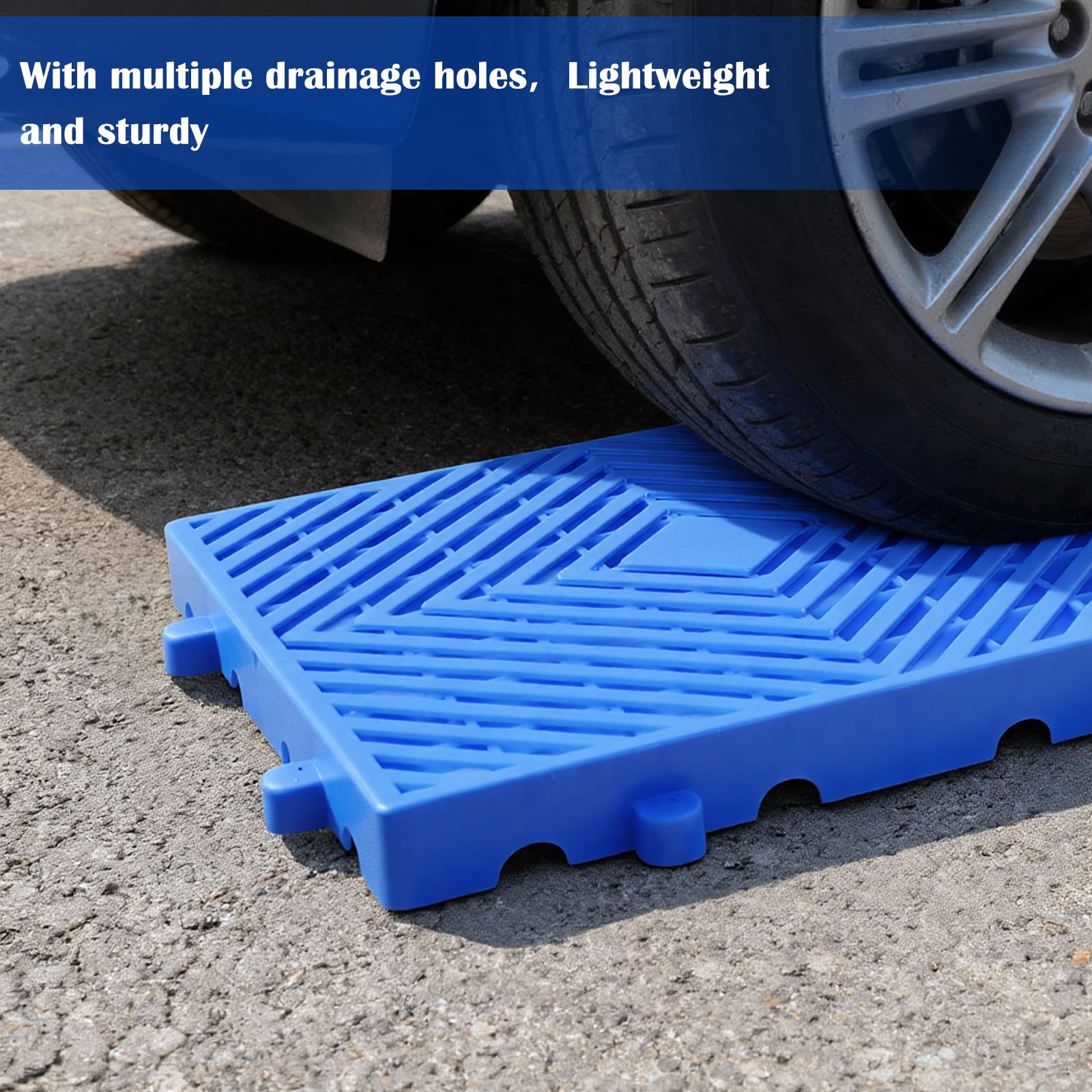 10PCS Plastic Pallets for Basement Storage 23.6 x 11.8 x 1.18 in Ventilated Floor Pallets Stackable Storage Pallets for Warehouse Garage Balcony Garden