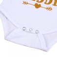 thumbnail image 6 of Uccdo 3Pcs Infant Newborn Baby Girls Outfits Romper Shorts Set Ruffle Bodysuit + Floral Shorts + Headband for Baby Girl 0-24 Months, 6 of 8