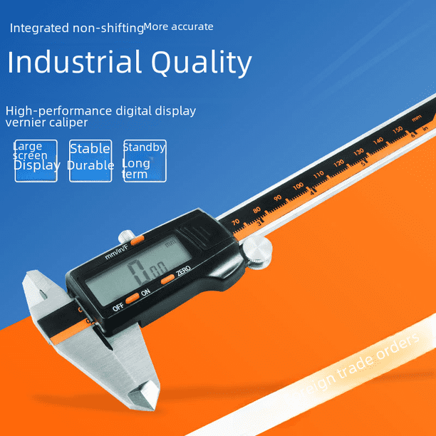 Calibrador vernier de acero inoxidable Calibrador digital Calibrador electrónico fraccionario Calibrador de alta precisión al por mayor Calibrador de 0-150 mm