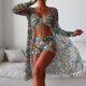thumbnail image 2 of Traje de baño para mujer, bikini dividido de tres piezas, traje de baño sexy de cintura alta, traje de baño para mujer, pantalones cortos, 2 of 5