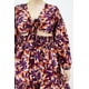 thumbnail image 4 of Vestido escote de moño Roman Fashion /Tallas Extras, 4318 (Vno) vino 38, 4 of 7