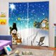 thumbnail image 2 of Cortina de Decoración de Navidad Impreso Ventana Accesorios de Cáfe Oficina Partido Moderno 011 perfecl Cortinas de Navidad, 2 of 8