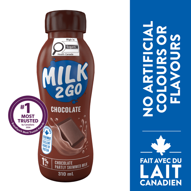Milk2Go 1% Chocolate Partly Skimmed Milk