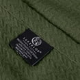 thumbnail image 5 of Superior Nobel Cotton Textured Chevron Woven Blanket, Non-Standard (Throw), Forest Green, 5 of 11