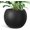 Black, variant on YOLENY 17.7'' Dia Large Round Planter with Drainage Hole, Sphere Planter Outdoor Indoor Plant Flower Pot with Rubber Plug for Garden Patio Balcony Home, Black