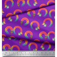 thumbnail image 3 of Soimoi Purple Velvet Fabric Paint Brush Abstract Decor Fabric Printed Yard 58 Inch Wide, 3 of 3