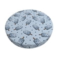 thumbnail image 6 of Uemuo Cute Ice Cream Pattern Round Bar Stool Seat Covers Washable Stool Cushion Slipcover Elastic Bar Chair Covers-, 6 of 7