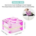 thumbnail image 5 of Valentine's Day Travel Portable Square Earring Holder with Necklace Holder, Storage Box, and Travel Organizer - Ideal for Girls and Women, 5 of 6