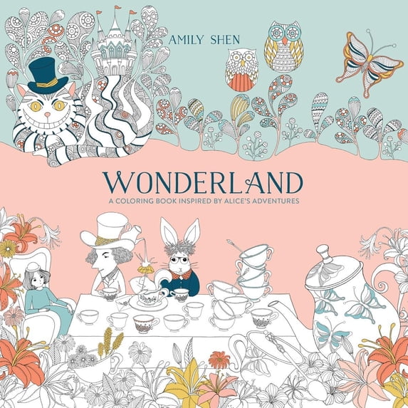 Pre-Owned Wonderland: A Coloring Book Inspired by Alice's Adventures Paperback
