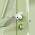 thumbnail image 4 of Abbracc 2 Pcs Cute Shaped Anti-Collision Door Handle Caps Protector for Kitchen Bathroom Gray Green, 4 of 9
