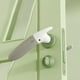 thumbnail image 4 of 2 tiradores de silicona con forma de tucán para topes de puerta para dormitorio infantil y sala de estar. Verde Gris, 4 of 9