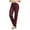 Wine Red, variant on AILIYIL Women Faux Leather High Rise Straight Pants Leg Vegan Leather Business Pant Trousers (Wine Red,M)