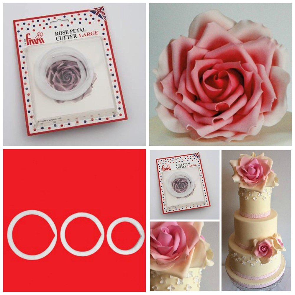 Rose Petal Large Cutter Set of 3 by FMM