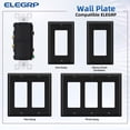 thumbnail image 4 of Double Rocker Light Switch, Two Single Pole Electrical Paddle Switch, 15a, 125v, In-wall On/off Switch, Self-grounding, Wall Plate Is Included, Ul Lis, 4 of 5