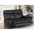 thumbnail image 3 of Pemberly Row Leather Recliner Loveseat Power Lift Reclining Sofa in Black, 3 of 9
