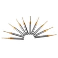 thumbnail image 4 of 10pcs Titanium Coat Tungsten Carbide End Mill Engraving Bits Milling Cutter 3.175mmx1mm, 4 of 11