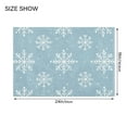 thumbnail image 4 of Yayeee Bath Rug for Bathroom Floor Non Slip Rectangle Fluffy Soft Absorbent Mat, 16"x24", Gray Snowflake, 4 of 7