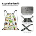thumbnail image 3 of Yiaed Penguins On The Beach Print Drawstring Bags Drawstring Backpack Bulk String Back Pack Gym Sport Bag-Small, 3 of 5