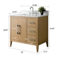 thumbnail image 6 of Vanity Art 36" Single Sink Bathroom Vanity Cabinet with Engineered Marble Countertop, 6 of 9