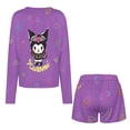 thumbnail image 5 of Kuromi And My Melody Women Pajamas Set Loungewear Sleepwear 2 Piece PJ Sets, 5 of 7