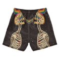 thumbnail image 7 of FORMRS Boys Swim Trunks Quick Dry Mesh Liner Boardshorts Sizes XS-XL, Skeleton Stripes, 7 of 7