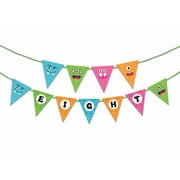 Inkdotpot Birthday Backdrops For PartyI Am EightCarnival Party Supplies For Boy MonsterBirthday Banners