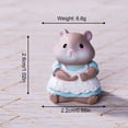 thumbnail image 3 of Animal Decor Set, Cute Home Decor Small Figurines for Shelf, Desk and Tabletop, Animal Themed Decoration for Living Room, Nursery,Mini small animal ornaments(Dark pink,1.02x0.86"), 3 of 8