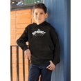 thumbnail image 2 of Spooky Vibes Typography Hoodie Juniors -Image by Shutterstock,  Medium, 2 of 4