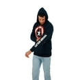 thumbnail image 4 of Marvel Captain America Shield Logo Long Sleeve Navy Blue Unisex Adult Zip-Up Hoodie-Medium, 4 of 8