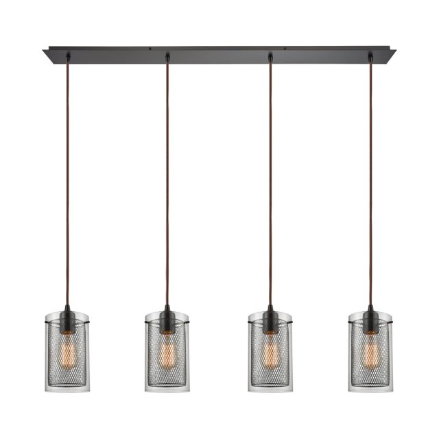 ElkGroup International 10448/4LP Brant 4 Light Pendant In Oil Rubbed Bronze