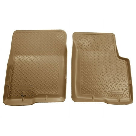 Husky Liners by RealTruck Classic Style Series | 2004 - 2008 Ford F-150 SuperCrew/SuperCab/Standard Cab, 2006 - 2008 Lincoln Mark LT | Front Floor Liners, Tan | 33653