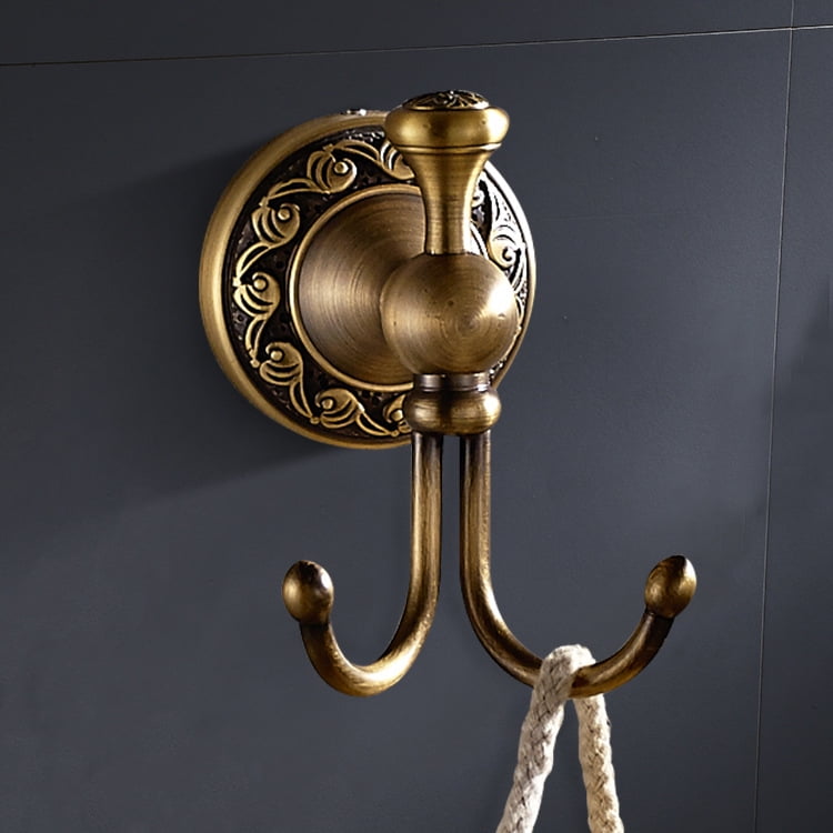 Details about   Antique Brass Bathroom Clothes Hat Coat Robe Hook Wall Mounted Hanger Home Decor 