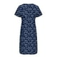 thumbnail image 4 of Vestido Umfun para mujer, cuello en V, botones, falda larga, manga corta, liso, versátil, azul, L, 4 of 5