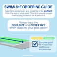 thumbnail image 4 of Swimline Hydrotools Silver King Winter Pool Cover for 16 x 36 Ft Inground Rectangle Pools, 4 of 7