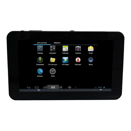 Naxa NID-7009 Tablet, 7", 1 GB RAM, 8 GB Storage, Android 4.2 Jelly Bean, Black