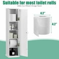 Gymax White Toilet Paper Storage Container