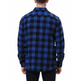 thumbnail image 5 of Puztloy Flannel Shirt Men Plaid Button Down Shirts Long Sleeve for Men Regular Fit Winter Business Work Dress Shirts with Pockets, 5 of 7