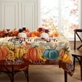 thumbnail image 2 of Fall Tablecloth, Fall Tablecloths for Rectangle Tables, Fall Table Cloths Rectangle 60 x 102 Inch, Autumn Pumpkin Thanksgiving Tablecloth, 2 of 6