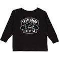 thumbnail image 3 of Inktastic Skateboard Lifestyle Boys or Girls Long Sleeve Toddler T-Shirt, 3 of 5