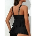 thumbnail image 6 of Charmo Ruffled V Neck Swim Tops for Womens Flowy Tankini Tops Padded Bathing Suit Tops(No Bottoms）, 6 of 8
