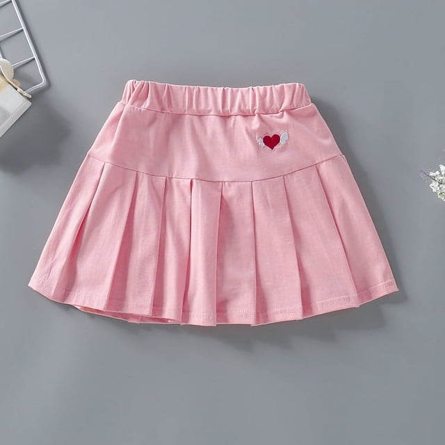 Falda de verano para niñas, falda plisada, falda deportiva de seda helada, falda fina anti-caminar