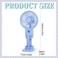 thumbnail image 3 of ZOURIH Handheld Misting Fan Portable, Small Personal Hand Held Rechargeable Mist Fan Water Spray,Operated Hand Mister Fans 3-Speed, 4-15 Hrs Runtime for Travel Home Office Available variety colors, 3 of 9