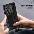 thumbnail image 4 of Dteck Slim Fit for Z Fold 6 Case with S Pen & S Pen Holder, Tempered Glass Screen Protector & Adjustable stand Hinge Protection Shockproof Lightweight Full Protective Cover for Z Fold 6 5G,Black, 4 of 8