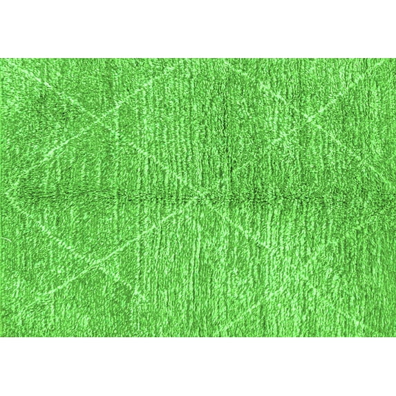 Ahgly Company Indoor Rectangle Abstract Green Modern Area Rugs, 8' x 12'
