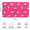 thumbnail image 3 of Boston Terrier on Red Background Bathroom Rugs Mat,Non Slip Microfiber Bathroom Rug,Rubber Backing,Soft Bathroom Mats for Bathroom Floor,Tub and Shower,17x30in(43x75cm), 3 of 5