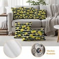 thumbnail image 6 of Yellow Lemons Outdoor Waterproof Pillow Covers, Summer Citrus Fruits Leaves Black Stripes Decorative Square Throw Pillowcase Sofa Cushion Sham for Patio/Couch/Chair, 26"x26" 2 Pack, 6 of 8