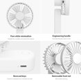 thumbnail image 3 of Mini ventilador plegable Qualitell, ventilador de escritorio portátil, recargable por USB, batería de 1200 mAh, 3, 3 of 8