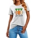 thumbnail image 3 of Mujeres Manga Corta de Verano Tops Pascua Impresa Cuello Redondo, Blusa de Moda Casual para la Primavera, 3 of 5